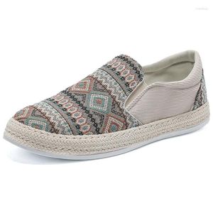 Casual Shoes 2024 Mens Male Breathable Canvas Men Chinese Fashion Soft Slip On Espadrilles For Loafers