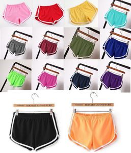 PS -Größe Sommerkleidung Frauen sexy Shorts Yogacasual 3xl One Piece Candy Feste Farbe Strand tragen einfache Capris