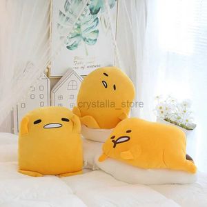 Filme TV Plüschspielzeug weich kuschelige Gudetama Plüsch Spielzeug komfortable gefüllte Anime Japanische Stil Rückenkissen süße Sofa Dekoration Kissen Umarmung Plüsch 240407