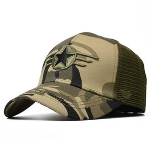 Ball Caps Northwood Summer Mesh Mens Baseball Hat Hate Hate Women Button Army Army Camo Tactical Sun Hat Hat Outdoor Gorras Hombre Q240403