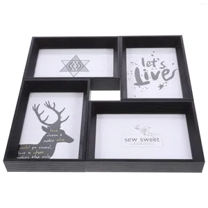 Frames Po Frame Box For Pictures Multiple Collage Desktop Decorate Elegant Party Ornament Delicate Wood