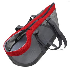 Cat Carriers Pet Mesh Carrier Collapsible Soft Travel Bag med axelrem Beskabel hund som bär bekvämt för camping shopping