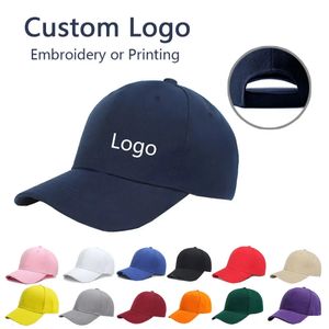 Custom Embroidered Hats Or Printed Hats Custom Top Quality Baseball Caps For Men Solid Color Casual Caps For Women 240311