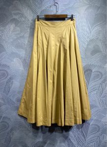 2024夏と秋の新しい女性の100％純粋な綿刺繍ステッチハイウエストファッションエレガントな女性の長いスカート