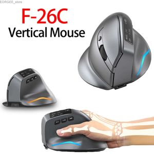 Mice ZELOTES F-26C F35 F36 F17 Ergonomic Vertical Mouse 2.4G Wireless Gaming Mouse USB Optical Mouse 3200DPI Gamer Mouse Y240407