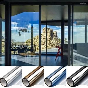 Window Stickers One Way Mirror Film Glass Sticker Sun Protection Privacy Windows Catcher Anti Look Uv