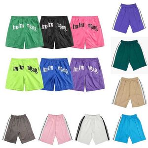 PA und LM Winkel Shorts Herren Schwimmen Strandshorts Designer Herren Pas Damen Designer Kurzhose Buchstabendruckstreifen Gurtbing Casual Fivepoint Summe6i4z