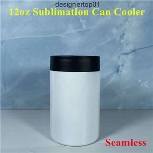 Stanleiness 12oz Sublimation Can Cooler Blanks Can Insulator Stainless Steel Sublimation Tumbler Seamless Beer Holder Vacuum Insulated Bottle Cold Insulat Q5VK