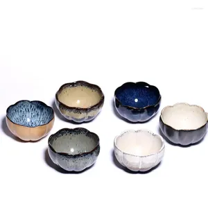 Koppar tefat japanska grovt keramik master te cup handgjorda retro teacup set ceramic vintage liten bowl office drinkware