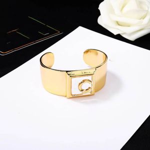 Designer Mulher Homens Chanells Bangle Luxury Fashion Brand Letter C Bracelets Mulheres Bracelete Aberta Jóias Gold Maninho CCLies 75