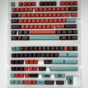 PADS 142 Keys G Copper KeyCaps Cherry Profile PBT Dye SubliMation Mechanical Keyboard KeyCap för MX Switch 61/64/68/84/87/104