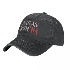 Ball Caps Vintage Reagan Bush 1984 T-shirt Cowboy Hat Luxury Cap Gentleman Sports Women Women Hats Men's