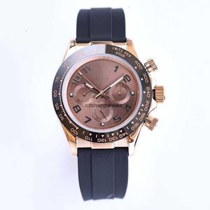 디자이너 Rolaxs Watches Men Watch 자동 기계식 40mm 고무 스트랩 스테인리스 스틸 케이스 고품질 스포츠 레저 Montre de Luxe ES