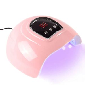 Jerseys Nail Light Therapy Hine 54w Quickdrying Induction Dryer Nail Polish Shop Household Pink Baking Lamp Led