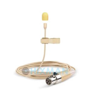 Microfoni Hixman beige LM2SSM omnidirectiona Lav Lavalier Lavalier Condenser Microfono per il trasmettitore di cinghia wireless lectrosonics