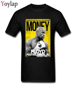 Özel para takımı Mayweather Cool Tshirt Man Fashion Street Wear Siyah Tops Tees Karakter Poster Y190722015187903