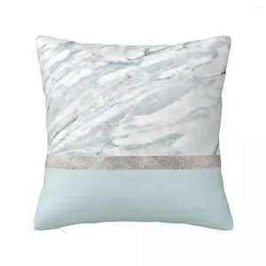 Kudde Calacatta Verde - Silver Turquoise Throw Decorative Luxury Living Room S