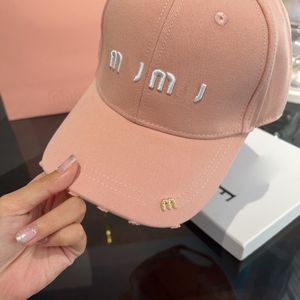 Desingers Letter Baseball Hats Woman Caps 자수 썬 캡 패션 레저 디자인 블록 모자 12 색 자수 씻은 선 스크린 예쁜 색상