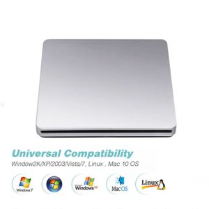 Kuwfi DVD RW USB 3.0バーナーポータブル外部DVDドライブCD/DVD ROMプレーヤースロチンドライブリードライタースーパーラップトップのドライブ