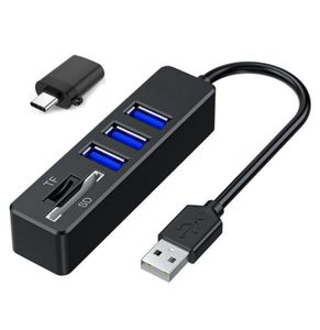 8 in 1 USB HUB Multi USBs Splitter with Type C OTG Adapter SD TF Card Reader For PC Laptop Computer 2pcsLot4294377