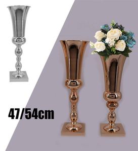 Stor fantastisk Silver Iron Flower Vase Pot Urn Christmas Wedding Table Event Party Centerpiece Home Decor Gifts6265905