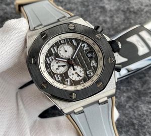GD Factory Royal Rose Gold Watches Luxury Watch Автоматические движения механическое черное циферблат Резиновый ремешок Механический мужчина сапфир WATC4049042