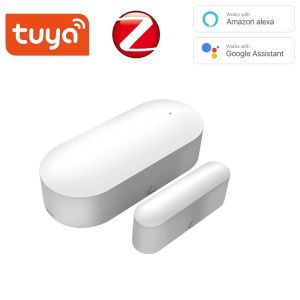 Sensor da porta da janela Zigbee do detector sem bateria trabalha com o Alexa Google Home Assistant Tuya Smart Life Requer Zigbee Hub Gateway Secu