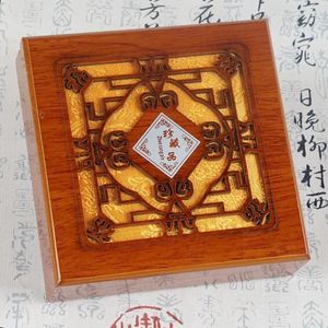 Gift Wrap High-grade Imitation Grass Pear Wood Hollow Retro Buddha Jewelry Box Quality Strings Beads Storage Packaging