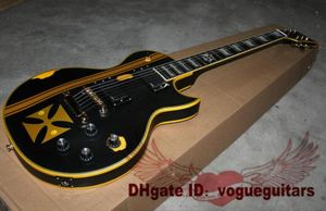 Anpassad metallisk Hetfield Iron Cross Classic Electric Guitar OEM Guitar C101100444