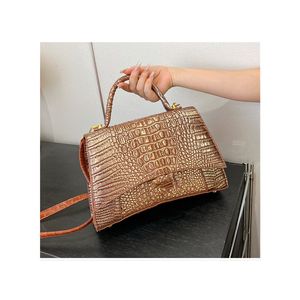 Designer Bags PU Crocodile Pattern Handbag Versatile Handbag Light Luxury Casual Bag Personalized One Shoulder Crossbody Bag Letter Handbagd