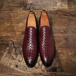 Casual Shoes Arrival Formal Men Loafers Italian Wedding Elegant Ayakkabi Slip On Dress Leather S33