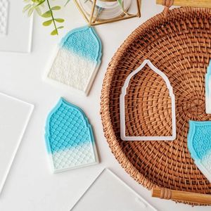 Выпечка формы Eid Mubarak Cookie Cutters плесени Diy Ramadan печенье пресс -печать печать эмбассер печенье