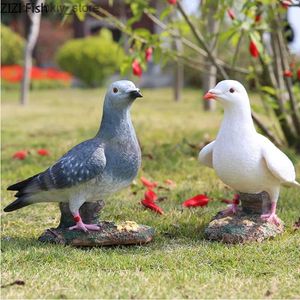 Arts and Crafts arden Supplies Courtyard Decorations Resin Pieon Statue Sculpture Simulated Animal Landscapin Ornament Fiurines CraftsL2447