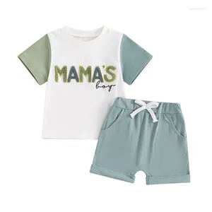 Clothing Sets Toddler Baby Girl Outfit Cute Mamas Short Sleeve T Shirt Tops Shorts Set Born Infant Summer Clothes