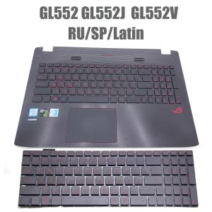 Pads US, русский латинский испанский французский клавиатура для Asus Rog GL552 GL552J GL552JX GL552V GL552VL GL552VW GL552VX с подсветкой