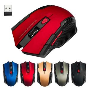 Mice RYRA 2.4G 6-key wireless gaming mouse 1600DPI USB receiver optical suitable for laptops PC consoles CSGO PUBG LOL H240407