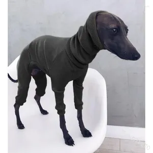 Dog Apparel Greyhound Clothes Summer Thin High Neck Soft Four Legged Elastic Ice Thread Whitbit Italian Little Lingti