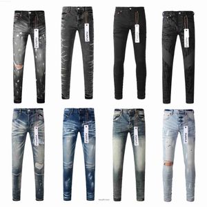 Motorrad Trendy Ksubi Am Jeans Lila Jeans Designer Jeans Männer hochwertige Hosen Vintage Luxus Punk Denim Dot Patt Religion Hosen Marke Stack Jeansr135