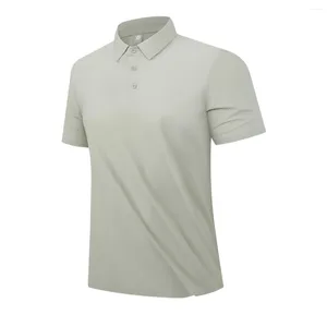 Herren Polos Business Casual Polo kurzärärmische glatte und faltenbeständige bequeme Top