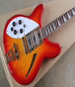 Yingniultd Model 340 lewa ręka elektryczna gitara CS Kolor trzyczęściowy pickup dla lewd.