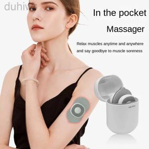 Helkroppsmassager Mini Intelligent Mini Massage Patch Axel och nackpuls Fysioterapi Instrument Electric Neck Cervical Massage Patch 240407