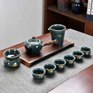 Teaware Set Tea Set - Jun Porcelain Ge Kiln Ceramic Pot Cup