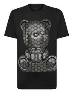 PLEIN BEAR T SHIRT Mens Designer Tshirts Brand Clothing Rhinestone PP Skulls Men T-SHIRT ROUND NECK SS SKULL Hip Hop Tshirt Top Tees 16972