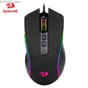 Camundongos Redragon Lonewolf G105 RGB USB Gaming Mouse 8000 DPI 8-Button Microfone programável para ergonomia Y240407