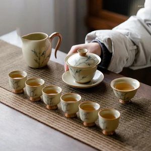 Conjuntos de chá para chá chinês conjunto completo conjunto de bule de chá gaiwan porcelana de luxo tetera de ceramica acessórios gpf13xp