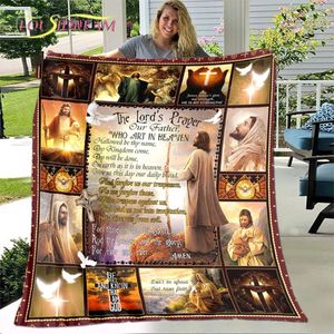 Jesus Virgin Maria Mostra Bobertor Bobagem Flanela Sala/Quarto Planto quente para o sofá de cama Têxteis 240321