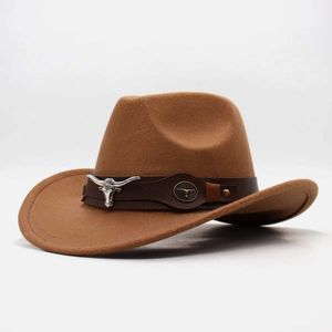 Wide Brim Hats Bucket Hats Western Cowboy Hat Tibetan Style Top Ladies Hat Roll Brim Cowgirl Cap Jazz Fedora Hats Felt Cap Ethnic For Women Men Children Q240403