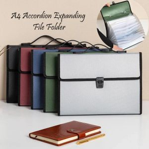 Plik A4 Multilayer Folder Largecapacity Accordion Rozszerzanie Folder Folder Torka dla pakietu magazynu biurowego Przedstawiciel dokumentów Organizator dokumentów