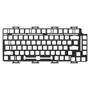 Accessoires Akko Mongeek M1 FR4/Aluminium/POM -Platte für Mongeek M1 Mechanischer Tastatur -DIY -Kit