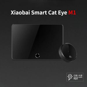 Дверные звонки M1 Xiaobai Smart Camera Door Door Dover Cat Eye Infrared Night Vision Detector Ai Detection Detection ЖК -дисплей Работа для приложения MI